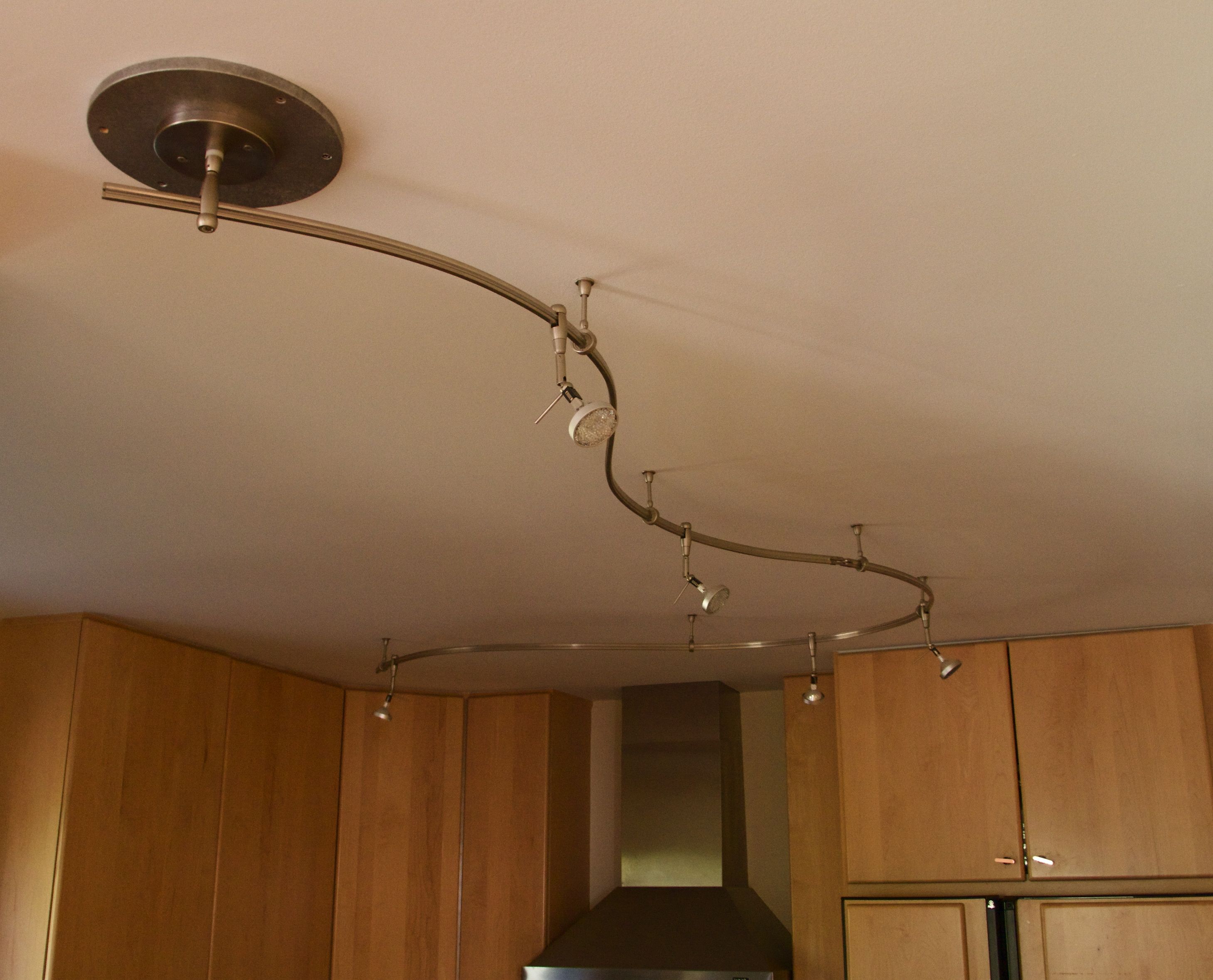 Track Lighting on Kitchen ceiling